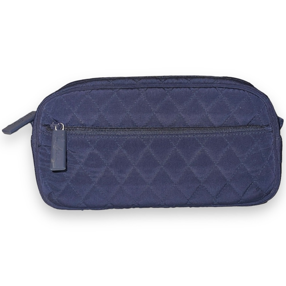 Vera Bradley ~ Quilted Cosmetic Medication Travel Bag ~ Blue
